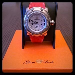 Glam Rock Watch with Diamonds